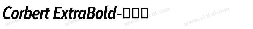 Corbert ExtraBold字体转换